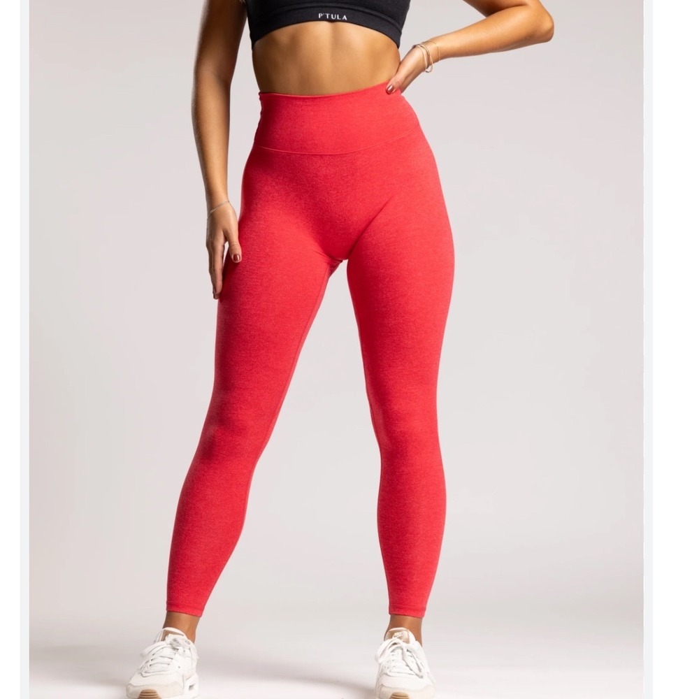 P'TULA BARE PRO Leggings Size Small Red ptula‎